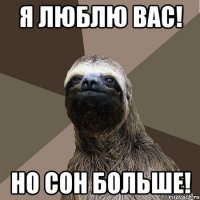 я люблю вас! но сон больше!