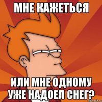 мне кажеться или мне одному уже надоел снег?