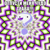 отпусти меня чудо трава!!! 