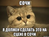 сочи я должен сделать это на сцене в сочи