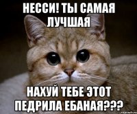 несси! ты самая лучшая нахуй тебе этот педрила ебаная???