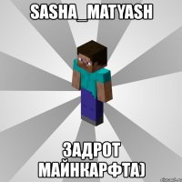 sasha_matyash задрот майнкарфта)