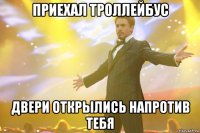 приехал троллейбус двери открылись напротив тебя