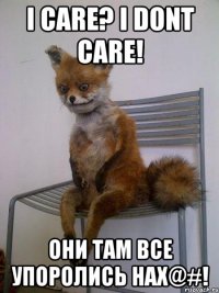 i care? i dont care! они там все упоролись нах@#!