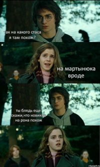 так на какого стаса я там похож? на мартынюка вроде ты блядь еще скажи,что новиков на рона похож 