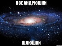 все андрюшки шлюшки