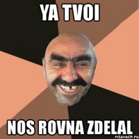 ya tvoi nos rovna zdelal