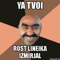 ya tvoi rost lineika izmirjal