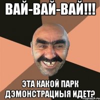 вай-вай-вай!!! эта какой парк дэмонстрациыя идет?