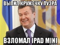 выпил кружечку пуэра взломал ipad mini