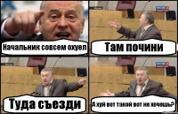 Начальник совсем охуел Там почини Туда съезди А хуй вот такой вот не хочешь?