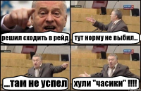 решил сходить в рейд тут норму не выбил... ...там не успел хули "часики" !!!