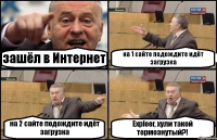 зашёл в Интернет на 1 сайте подождите идёт загрузка на 2 сайте подождите идёт загрузка Exploer, хули такой тормознутый?!