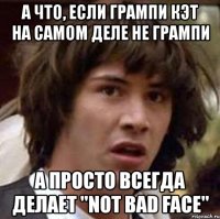 а что, если грампи кэт на самом деле не грампи а просто всегда делает "not bad face"