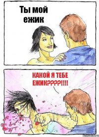 Ты мой ежик Какой я тебе ежик???!!!