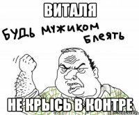 виталя не крысь в контре