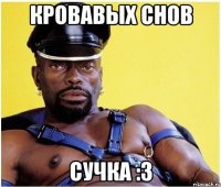 кровавых снов сучка :3