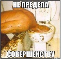 не предела совершенству