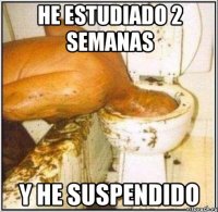 he estudiado 2 semanas y he suspendido