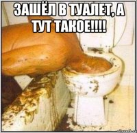 зашёл в туалет, а тут такое!!! 