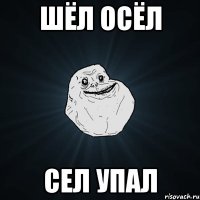 шёл осёл сел упал