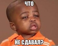 что не сдавал?