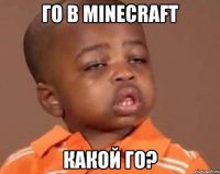 го в minecraft какой го?