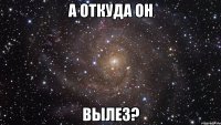 а откуда он вылез?