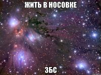 жить в носовке збс