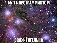 быть программистом восхитительно