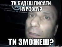 ти будеш писати курсову? ти зможеш?