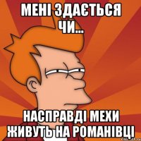 мені здається чи... насправді мехи живуть на романівці