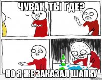 Чувак, ты где? Но я же заказал шапку