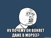  ну почему он воняет даже в мороз?