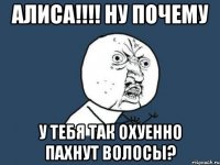 алиса!!! ну почему у тебя так охуенно пахнут волосы?