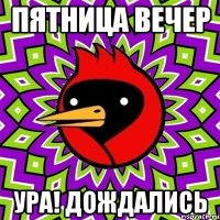 пятница вечер ура! дождались