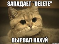 западает "delete" вырвал нахуй