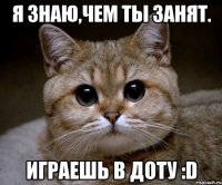 я знаю,чем ты занят. играешь в доту :d