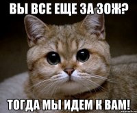 вы все еще за зож? тогда мы идем к вам!