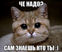 че надо? сам знаешь кто ты :)