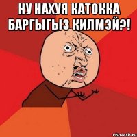 ну нахуя катокка баргыгыз килмэй?! 