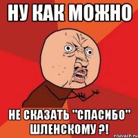 ну как можно не сказать "спасибо" шленскому ?!