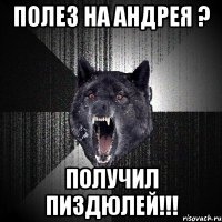 полез на андрея ? получил пиздюлей!!!