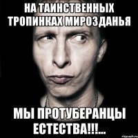 на таинственных тропинках мирозданья мы протуберанцы естества!!!...