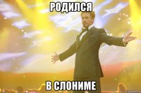 родился в слониме