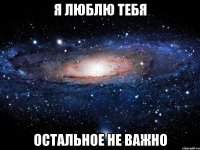 я люблю тебя остальное не важно