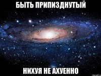 быть припизднутый нихуя не ахуенно