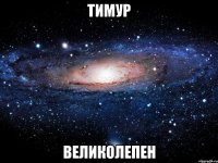 тимур великолепен