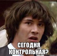  сегодня контрольная?