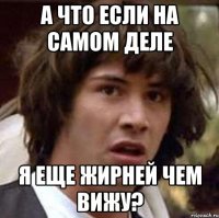 а что если на самом деле я еще жирней чем вижу?